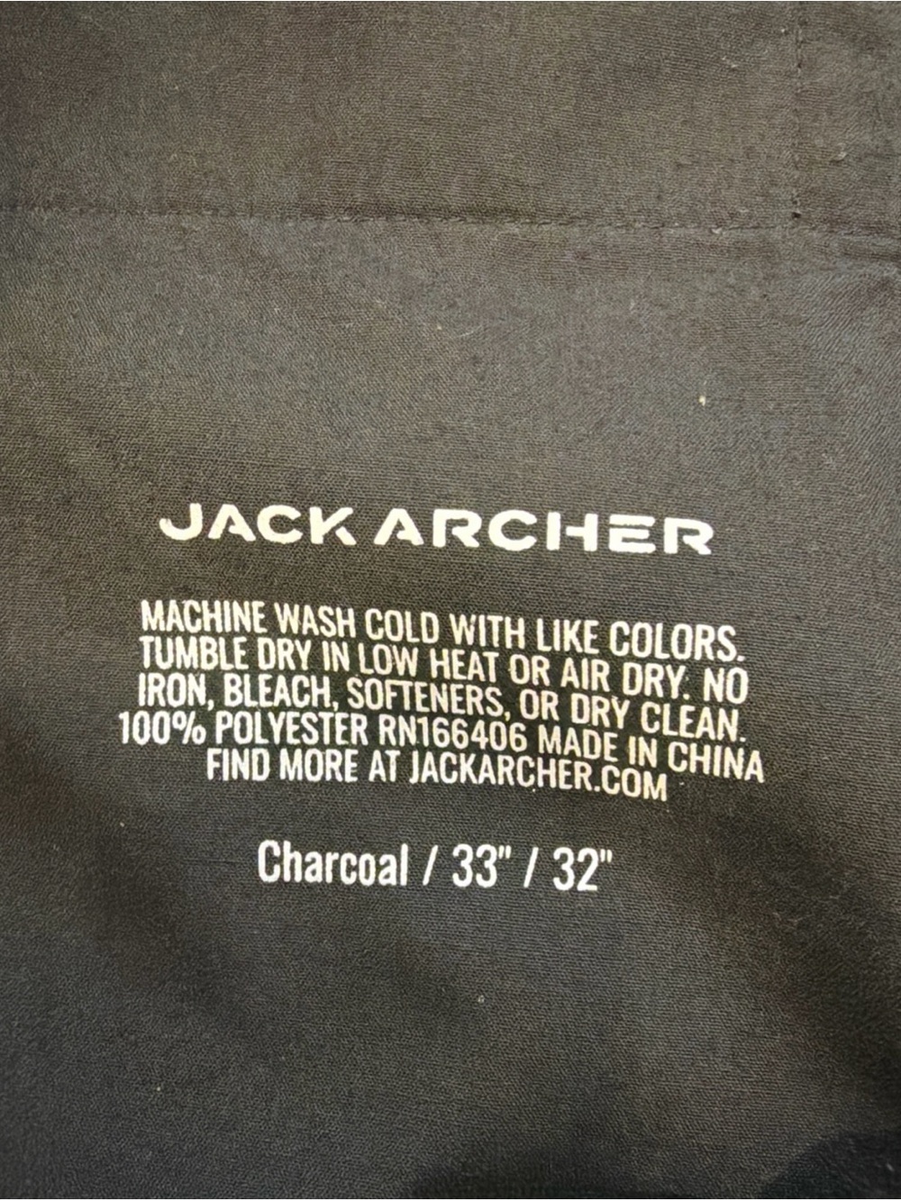 Jack Archer Jetsetter Chino Tech Performance Pants Mens Charcoal Gray Slim Fit - Picture 8 of 8